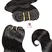 HLSK Brazilian Hair Bundles With Closure 4 Pcs 8