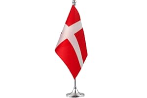 GENTLEGIRL Denmark Flag - Desk & Office Decor, World Country Flags for Celebrations & Events