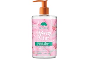 Tree Hut Merry Mint Serum Infused Hand Wash, Nourish & Hydrate Hands, Strengthening Skin Care, Long-Lasting Scent, Cleanse & Lock in Moisture, Cermamides, Holiday Gift & Stocking Stuffer, 11 fl oz
