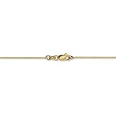 14k Yellow Gold Octagonal Snake Chain Necklace Bracelet or Anklet