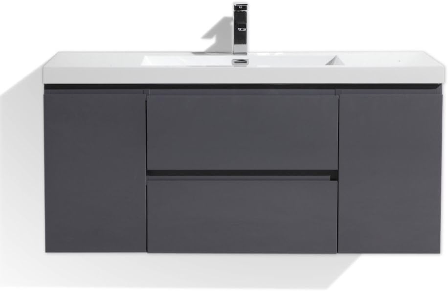 Morenobath Mob 48 in. Wall Mounted Single Sink Bathroom Vanity