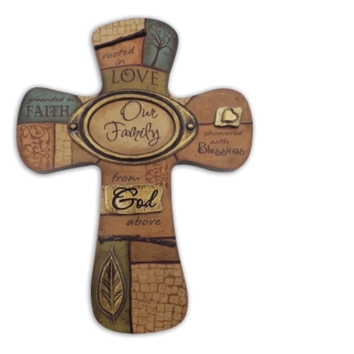 Abbey Gift Cathedral Art Our Family Cross, 6 x 8.13-54666