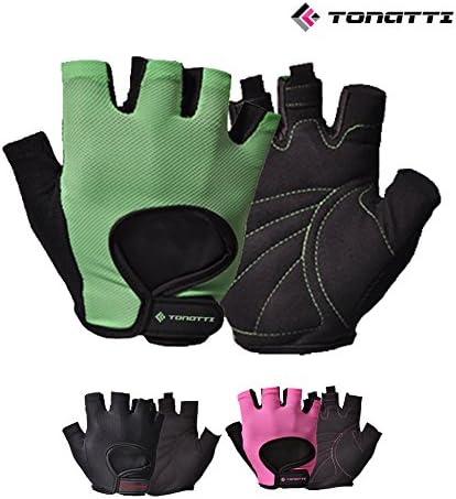 Tonatti Fitness Gloves Designed for Men & Women | Green | Large