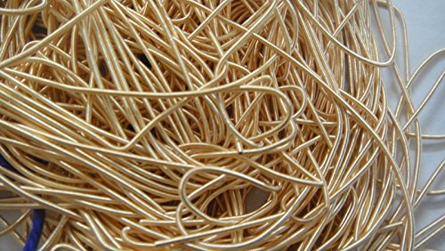 MEDIUM GOLD MATT - 150 Inches French Metal Wire Gimp Coil Bullion Purl - Smooth Regular - 3.80 Meters