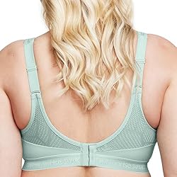 Full Figure Plus Size No-Sweat Mesh Sports Bra