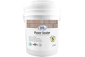 Rain Guard Water Sealers SP-5005 Paver Sealer 5 Gallon - Clear Natural Finish - Deep Penetrating Water Repellent Protection for All Paver Surfaces - Water-Based Silane/Siloxane