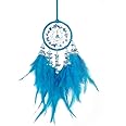 Malicosmile Small Dream Catcher Blue, Car Ornaments for Rear View Mirror Dream Catchers for Cars Hanging Accessories Dreamcatchers