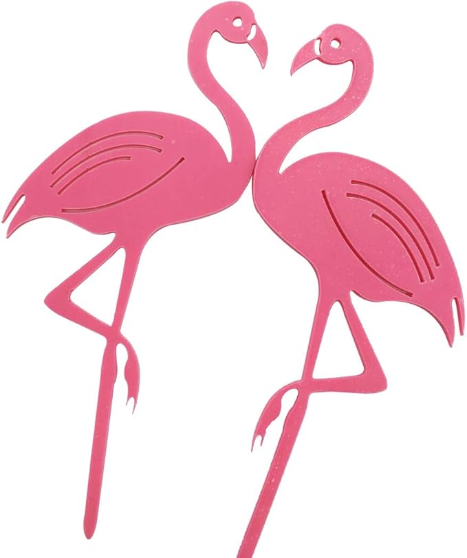 Figurines Pour Gateaux Cuisine Maison Doitsa 1pcs Cake Topper Flamant Rose Accessoires De Decoration De Gateaux Pour Anniversaire Bebe Enfant 10cm 17 7
