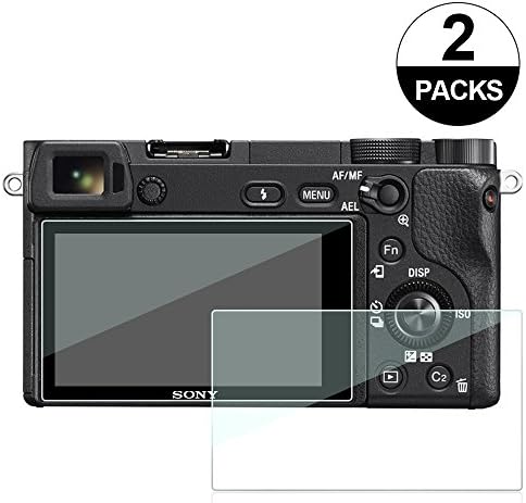 FilmPro Screen Protector for Sony DSLR Alpha Nex-7 NEX-6 NEX-5 A6000 A6300 A5000,Anti-Scratch Tempered Glass (2-Pack)