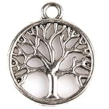 20pcs Antique Silver Color Life Tree Alloy Fit Handmade Findings Crafts Jewelry Making Charms