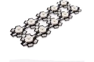 Cleiscry 10pcs/lot Infrared IR 730nm 850nm 940nm 3W Light Beads with 20mm PCB Lamp LED COB Chip for CCTV Camera Monitor Night