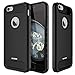 MASCHERI For iPhone 6 / 6S Case [Carbon Fiber Design] Shock Absorption Protective Dual Layer Military-Grade Defender Hybrid Case Cover for Apple iPhone 6 / 6S - Black