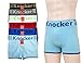 Knocker 6 PK Men`s Seamless Athletic Compression Boxer Briefs Underwear One Size