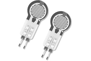 HUGUWDY Thin Film Pressure Sensor 2Pcs，20g-2Kg High Precise Force Sensitive Resistor Force Sensor Resistance Type Force Sensing Resistor for DIY Industrial Precise Measurement Control