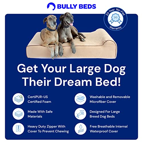 Bully Beds Orthopedic Dog Bed Memory Foam Dog Bed for Arthritic