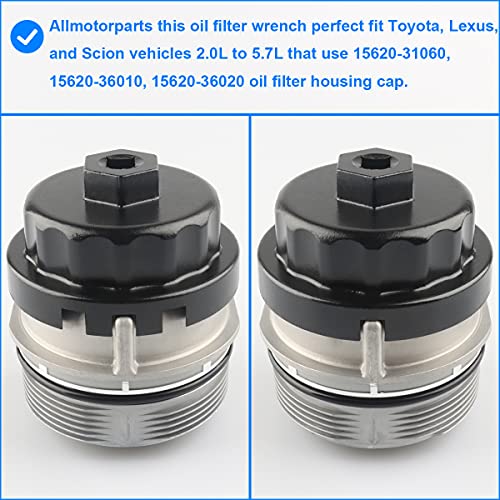 Oil Filter Wrench Tool 64MM 14 Flute, Compatible with Toyota Lexus