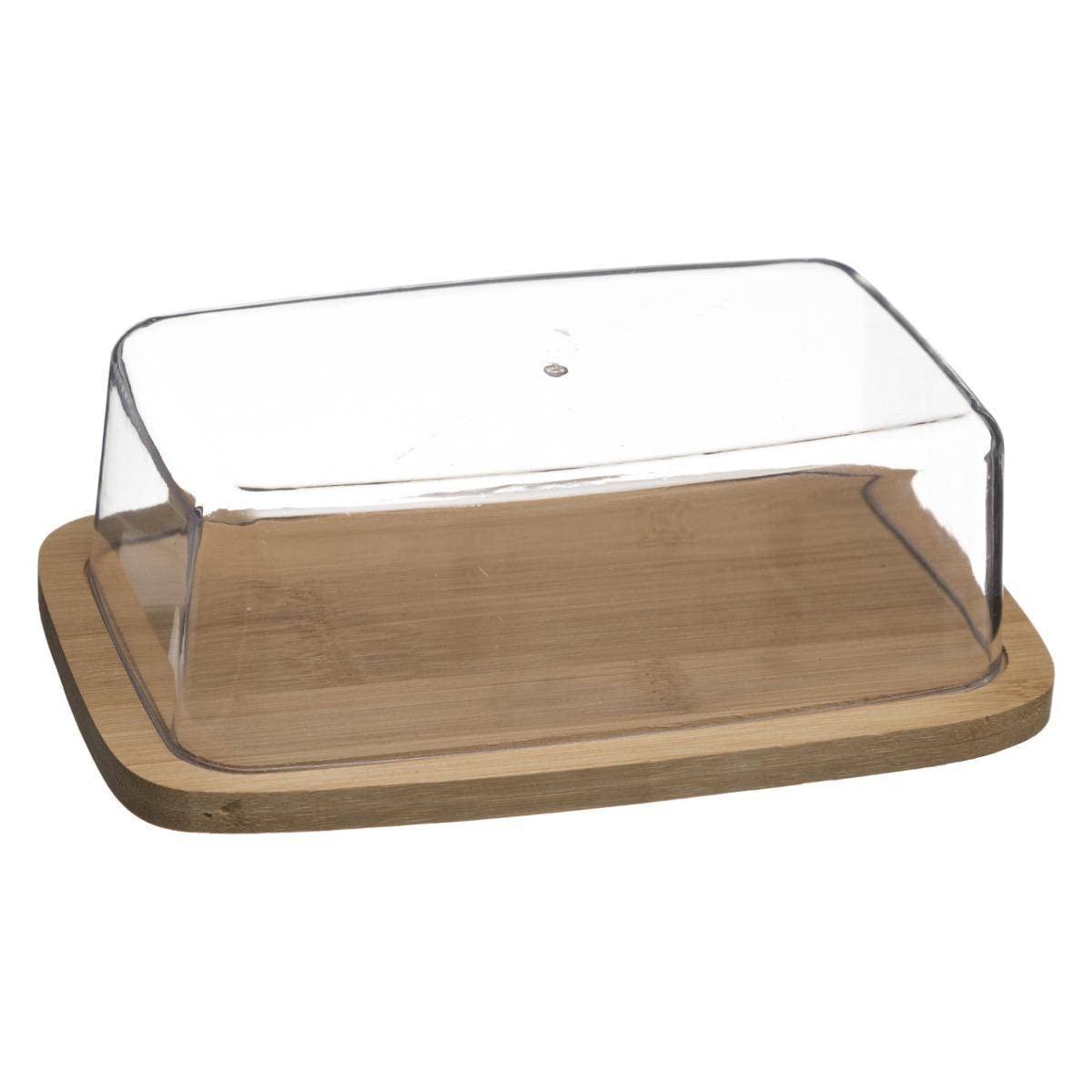 Bamboo butter dish