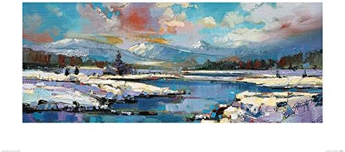 The Art Group Scott Naismith (Glen Spean Snow) -Art Print 50 X 100cm, Paper, Multicoloured, 50 x 100 x 1.3 cm