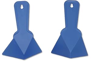 Joyangy Drywall Corner Trowel, 2 Pack 90 Degree Inside Corner Finishing Tool, 6.77" x 4.2" Plastic Mud Scraper for Drywall Taping, Mudding, Wall Scraping, Stucco