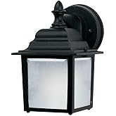 Maxim Lighting 66924BK Cast-9W 1 LED Outdoor Wall Lantern-5.5 Inches Wide by 8.5 inches high, Finish Color: Black
