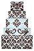 Designer Stencils C405 Damask Cake Tier 5 Cake Stencil, Beige/semi-transparent 3.1