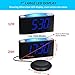 Loud Vibrating Alarm Clock Bed Shaker for Bedrooms Home Kitchen Desk, Heavy Sleepers Deaf Seniors Kids - Large Digital Display & Dimmer, Night Light, 2 USB Ports, Easy Set, 12/24 H DST, Battery Backup
