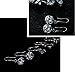 Hosaire Dangle Earrings Women's Silver Earings Drop Shiny Cubic Zirconia Studs Hypoallergenic for Girls