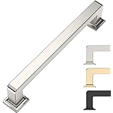 9BUILD 5 Inch 10 Pack Brushed Satin Nickel Cabinet Pulls Kitchen Cabinet Handles Kitchen Cabinet Hardware Kitchen Handles for