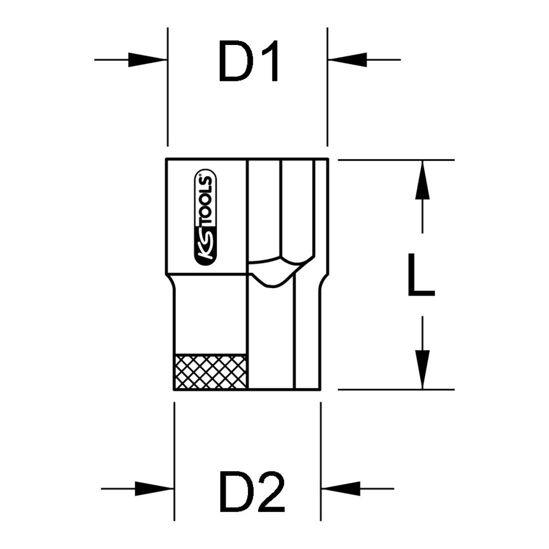 KS Tools 963.8256 - Bronze + Triangular Socket 1/2 10 Mm, Brown - Image 3