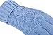 Simplicity Girl Knit Three Touchscreen Fingers Gloves,Small_Sky Blue