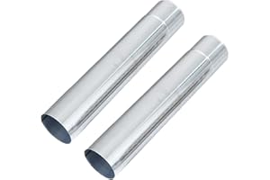 WGLAWL Durable Stainless Steel Tent Stove Chimney Pipe Kit Single Wall, Chimney Spark Arrestor, Fireplace Chimney Rain Caps,2.36 Inch/6cm Diameter Chimney Pipes,Camping Stove Accessories