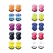 BodyJ4You 20PC Plugs Single Flare Acrylic Ear Gauges 00G 10mm Expander Stretching O-ring Piercing