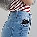 LOUISE MAELYS 1Pcs Folding Mini Pocket Hair Comb with Mirror Travel Set Gift Idea