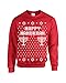 Jacted Up Tees Happy Hanukkah Ugly Sweater Design CREW Sweatshirt