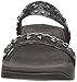 FitFlop Women's Biker Chic Slide Dress Sandal, All Black, 8 M US