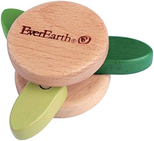 EverEarth Wooden Spinning Rattle Toy EE33579