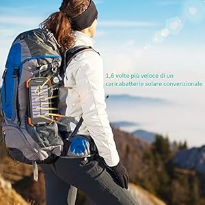 BLAVOR Solar Power Bank 10000 mAh Caricabatterie Solare Portatile LED Impermeabile Antiurto per Il Cellulare iPad… - immagine 8