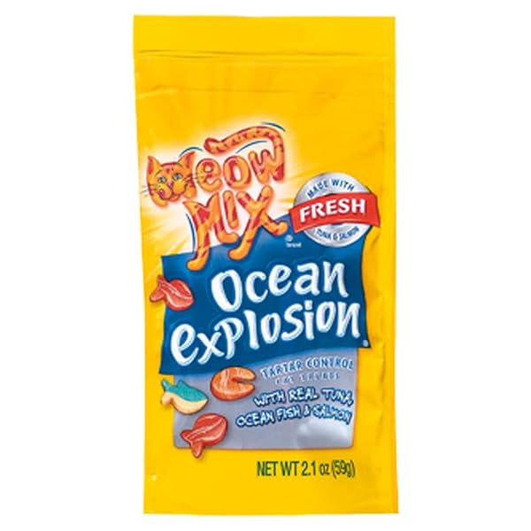 DEL MONTE FOODS OCEAN EXPLOSION CAT TREAT 2.1 OZ.