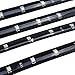 ESUPPORT Green 12v 15 Led 30cm Car Flexible Waterproof Underbody Light Strip Decoration Pack of 8