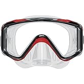 ScubaPro Crystal VU Plus Mask - Red / Grey