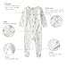 Owlivia Organic Cotton Baby Boy Girl Zip Front Sleep ‘N Play, Footed Sleeper, Long Sleeve (Size 0-18 Month) (Newborn, Pink Stripe)