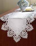 Battenburg White Lace Dresser Table Scarf Runner