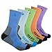 YUEDGE 5Pack Women's Multi Performance Cushion Athletic Outdoor Camping Hiking Crew Socks