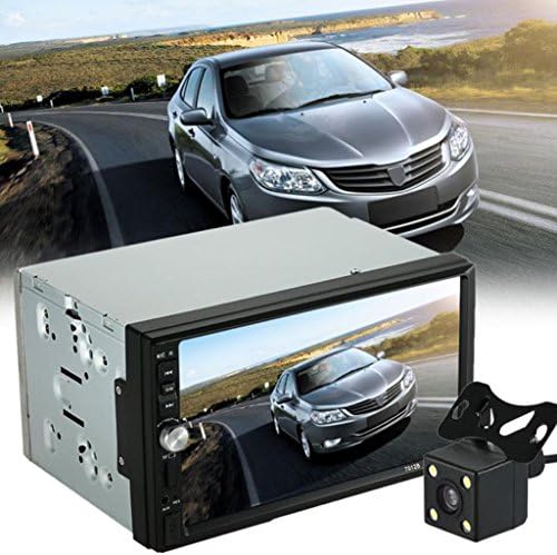 Car MP5 Player,EEDI Double 2 Din 7 inch HD touch screen Car Stereo MP5 MP3 Player Radio with Rear View Camera Bluetooth USB AUX + Parking Camera