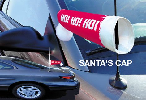 CarSocks Antenna Windsock Christmas HOHOHO Pattern