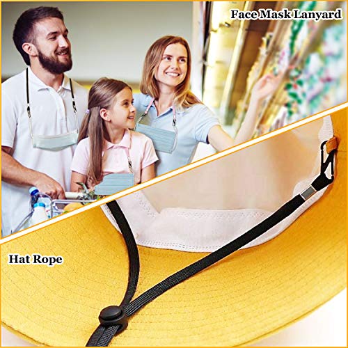 10PCS Face Mask Lanyard for Kids/Adults, Adjustable Length Mask Lanyard With Clips,Comfortable fits Back of Head or Neck, Relax Your Ear, Holder Strap to Keep Around Neck for Your Convenient Life