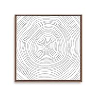 Framed Canvas Wall Art Annual Trajectory Canvas Prints Home Artwork Decoration for Living Room,Bedroom - 16x16 inches