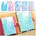 Chris-Wang Elegant Colorful Fresh Style Category Page Day Planner Divider Index Page Tab Cards Notebook Accessories, Match for A6 6-Holes Ring Binders/School Stationery, 5 Sheets/Set