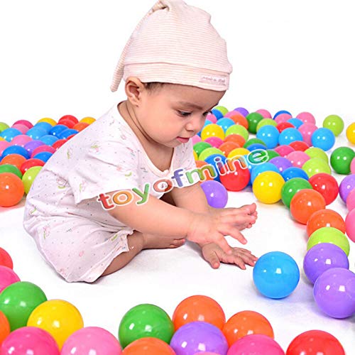toyofmine Ocean Ball Baby Kid Pit Toy Game Swim Pool Soft Plastic Ball (500 pcs)