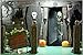 Haunted Halloween Skeleton Giant Door Decorations Goblin Dripping Blood 30 X 72 Perfect for Front, Refrigerator, Restroom or Classroom Door or Wall Posters or Window Dia de Los Muertos